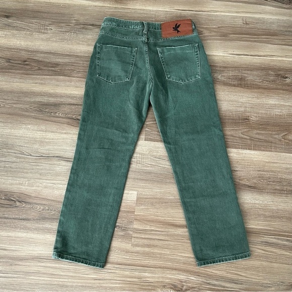 ONETEASPOON Olive Green Stud Jeans Women Size 25 - Picture 7 of 9